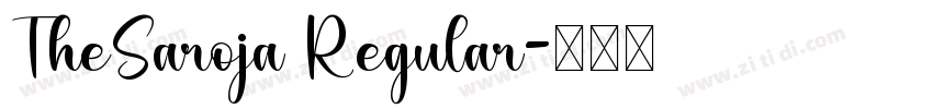 TheSaroja Regular字体转换